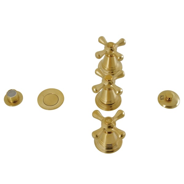 ThreeHandle Bidet Faucet, Brushed Brass